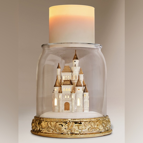 B&BW x Disney Princess Light-Up Castle Cloche Candle Holder - Picture 3 of 3